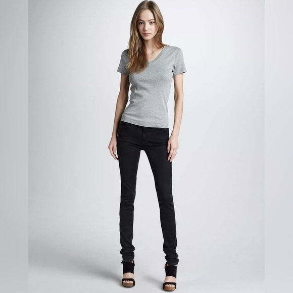 Current/Elliot The Jean Legging Jet Black Stretch Jeans Womens Size 29/8 - Picture 1 of 12